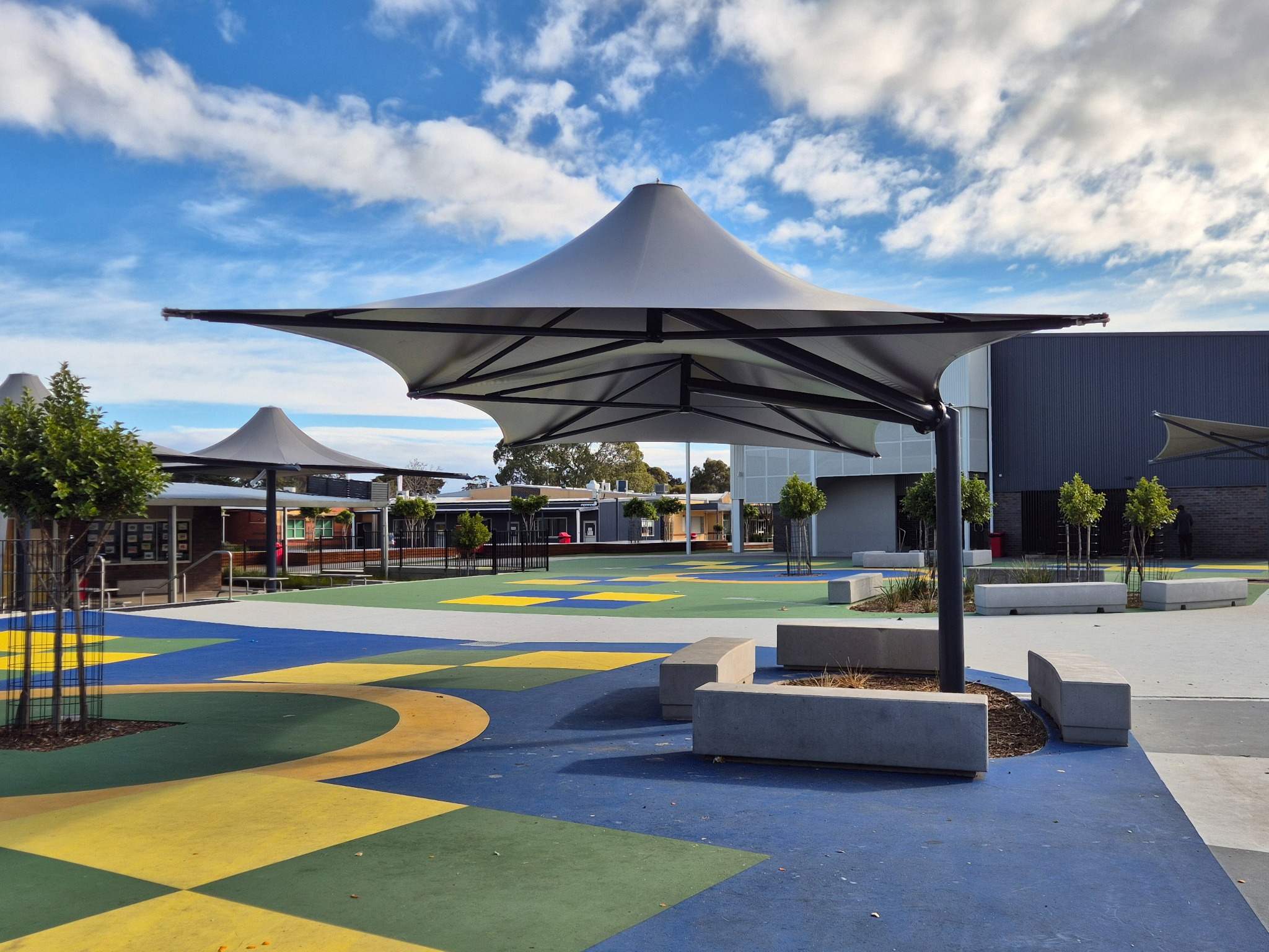Flexshade® structures at Parkdale Secondary College